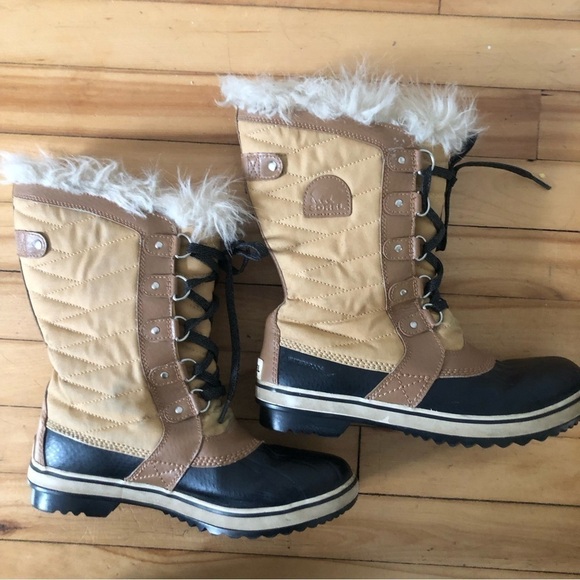 Sorel Shoes - SOREL Tofino Lace Up Faux Fur Lined Waterproof Winter Boots Size 7